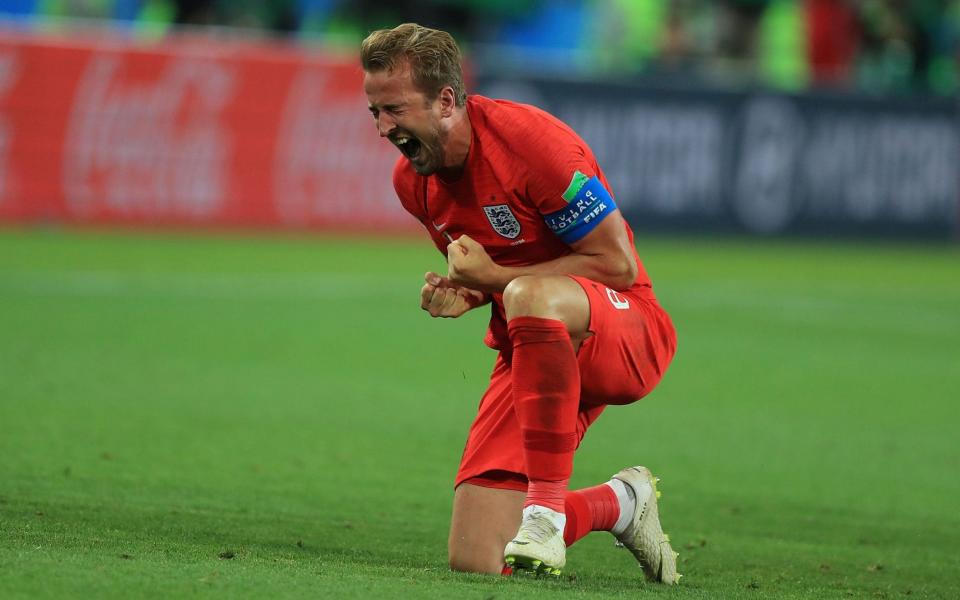 In the wrong: Harry Kane should have never scored his sixth goal of the World Cup, Colombia fans say