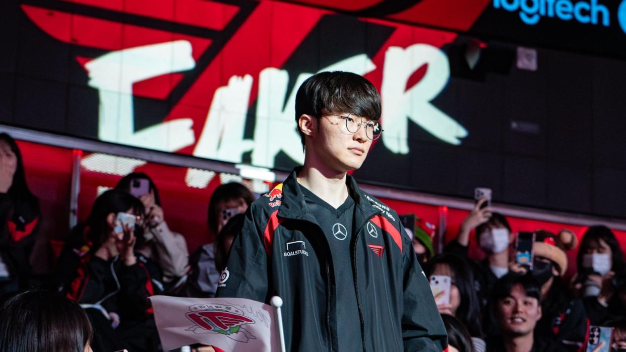 Not amused: Faker said that T1 