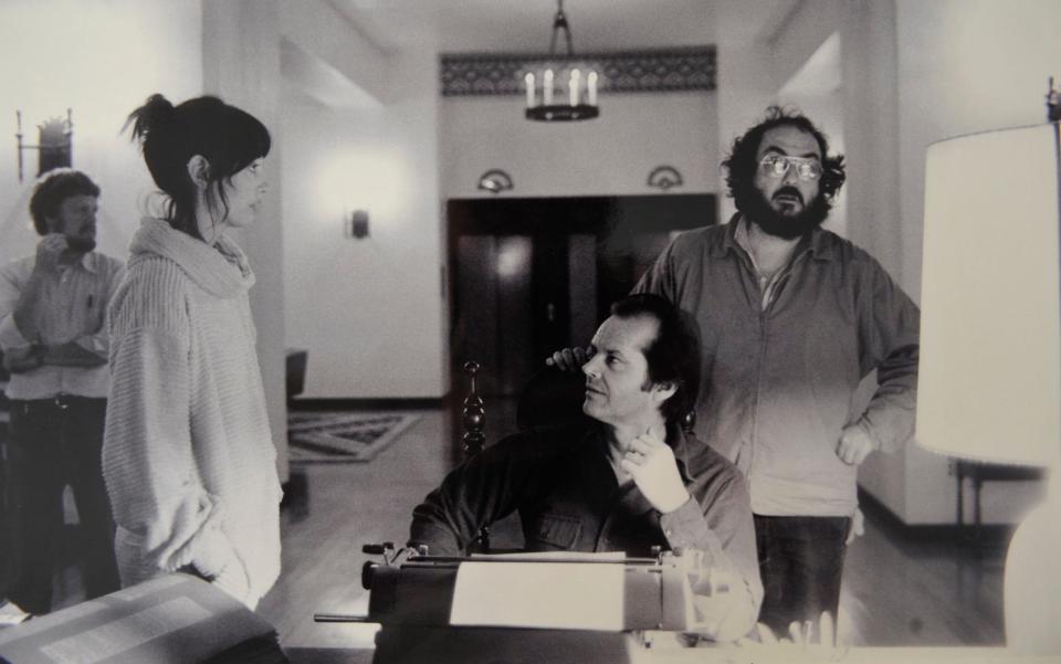 Shelley Duvall, Jack Nicholson and Stanley Kubrick on the set of The Shining - David Rose