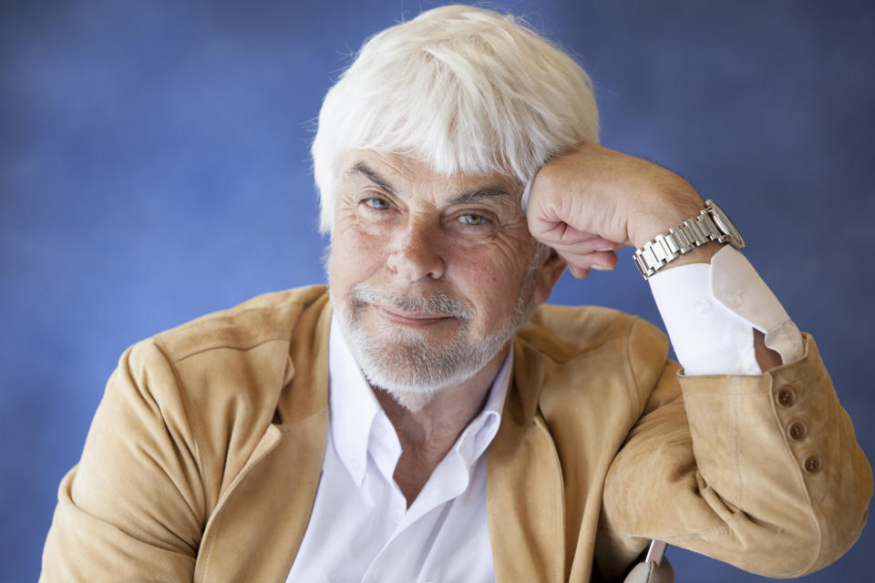 Valerio Massimo Manfredi, Italian writer, Torino, Italy, 3rd October 2014. (Photo by Leonardo Cendamo/Getty Images)