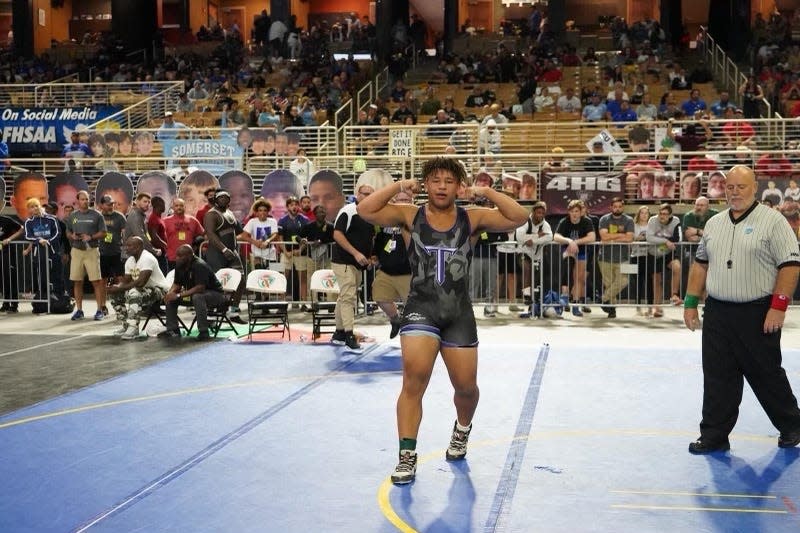 Tenoroc's Darian Gillins places third at states in March of 2022 at the Silver Spurs Arena in Kissimmee.