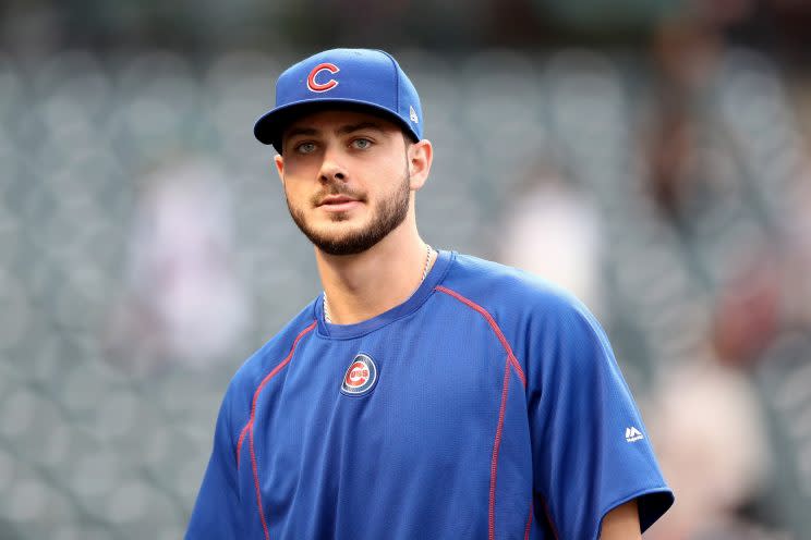 Kris Bryant took BP off a Hall of Famer and didn’t even know it. (Getty Images/Elsa)