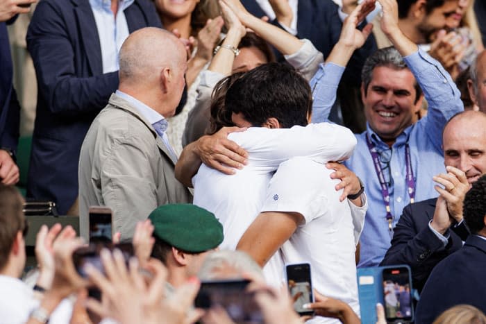 Las lágrimas de Juan Carlos Ferrero tras el triunfo de Carlos Alcaraz