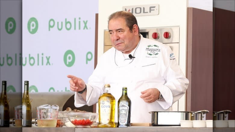 Emeril Lagasse prepares food