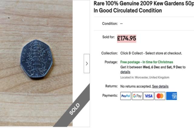 Rare 50p Coin Sold From Worcester