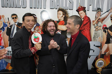 James Hong , Dan Fogler and director Ben Garant at the Los Angeles premiere of Rogue Pictures' Balls of Fury