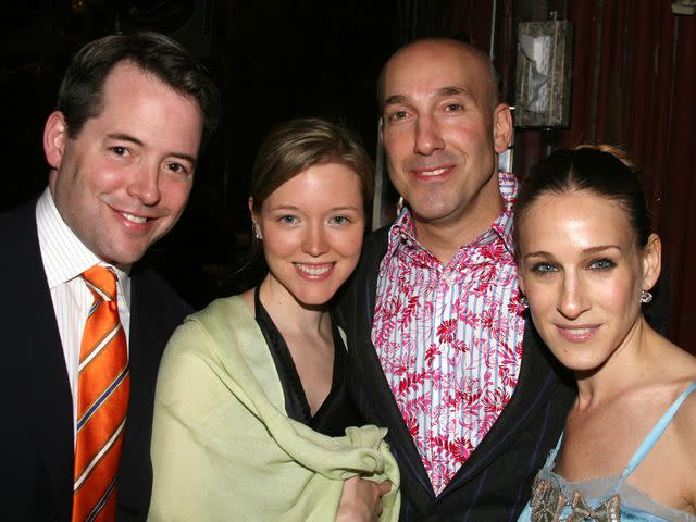 <p>Bruce Glikas/FilmMagic</p> Matthew Broderick, Timothy Britton Parker and wife with sister Sarah Jessica Parker.