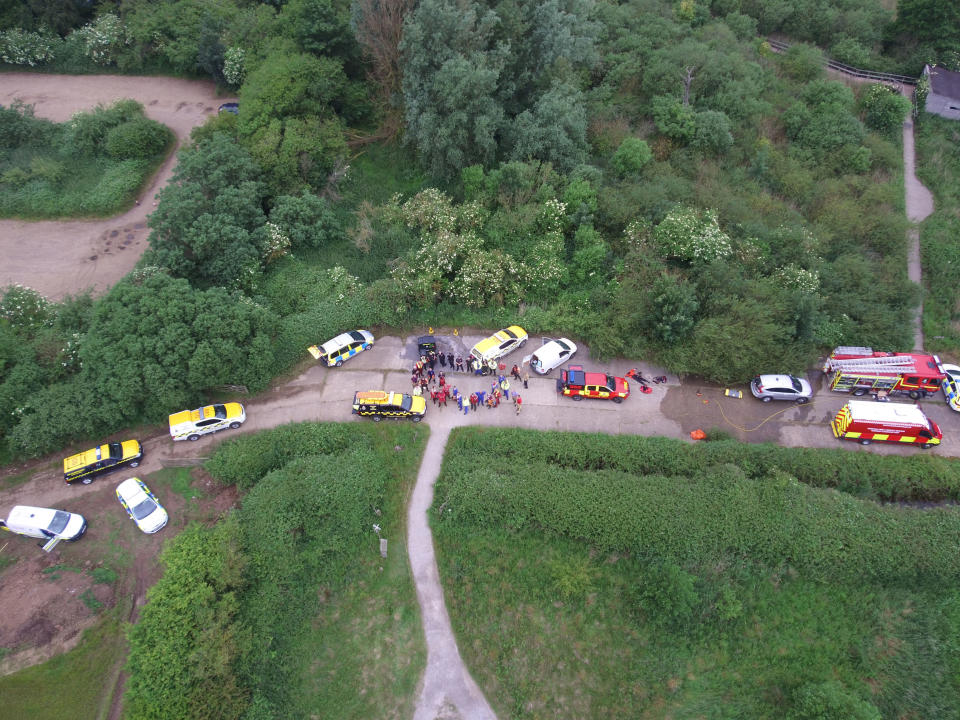 <em>Search – around 50 people helped hunt for Peter Pugh after he went missing in Norfolk (Picture: PA)</em>