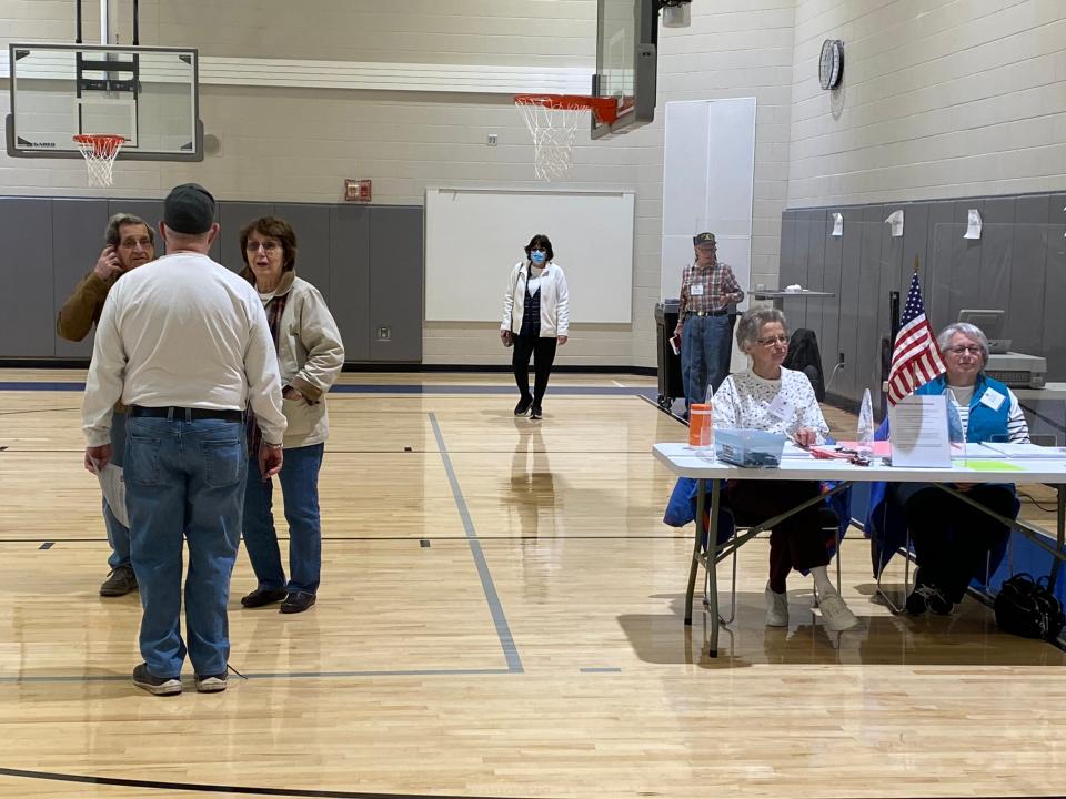 Polling Site at James L. Mulcahey Elementary School Noon on March 5, 2022