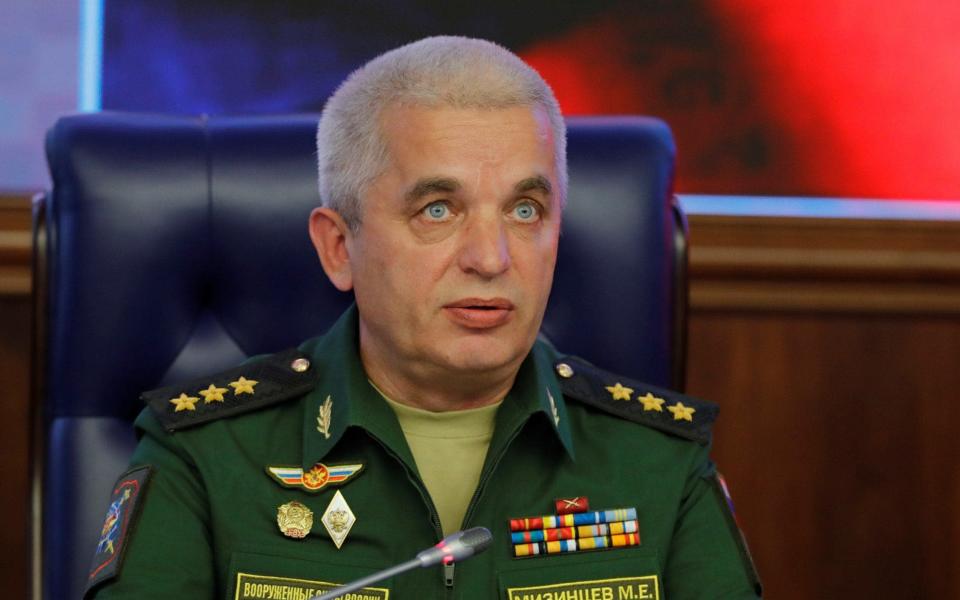 Russian General Mikhail Mizintsev, also known as the Butcher of Mariupol - Anadolu Agency