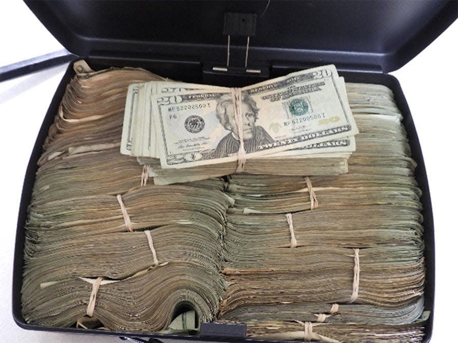 An American driver was arrested after attempting to enter Canada with 400 pounds of cannabis and $600,000 cash.