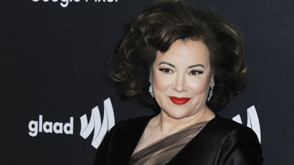 Jennifer Tilly arriving at the 35th Annual GLAAD Media Awards, Beverly Hilton Hotel, Beverly Hills, CA, March 14, 2024. 