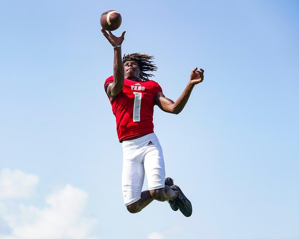 Vero Beach wide receiver Vandrevius Jacobs is on TCPalm's 2022 Super 11 list of top senior recruits across the Treasure Coast.