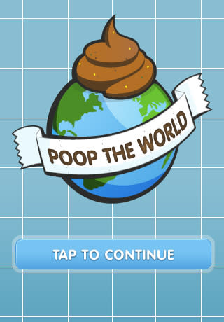 Poop the World: Mit dieser App können Sie eine Karte Ihrer, ähm, Geschäfte erstellen. Es werden also die Orte verewigt, in denen Sie auf dem stillen Örtchen waren. Diese interessante Information kann man dann mit anderen Menschen teilen und zusätzlich erwähnen, wie das Ganze duftet. (Bild: Screenshot)