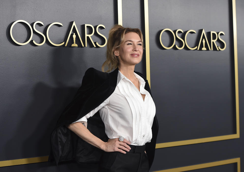 Renee Zellweger arrives at the 92nd Academy Awards Nominees Luncheon at the Loews Hotel on Monday, Jan. 27, 2020, in Los Angeles. (Photo by Jordan Strauss/Invision/AP)