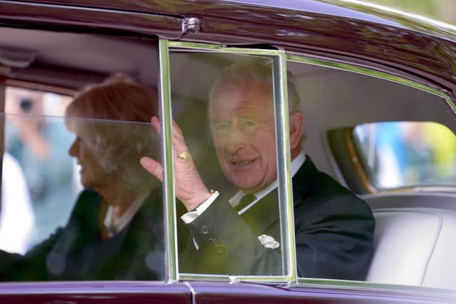 King Charles III and the Queen Consort leave Clarence House for Westminster Hall