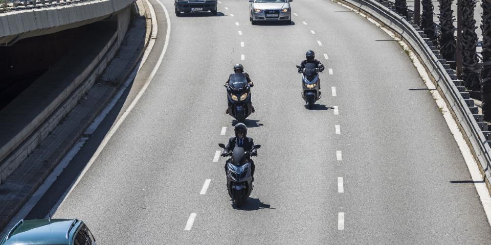 Una strada percorsa da scooter (foto: Getty Images)