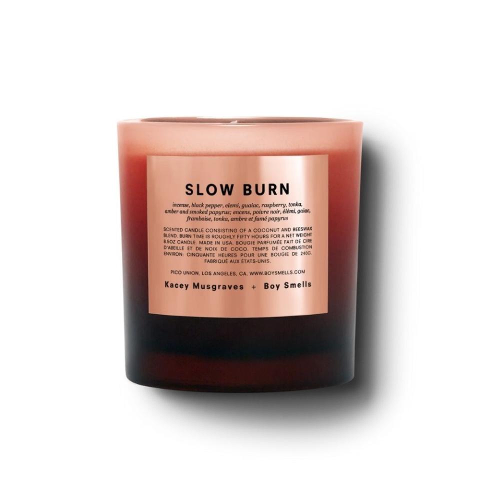 <p><a href="https://go.redirectingat.com?id=74968X1596630&url=https%3A%2F%2Fwww.nordstrom.com%2Fs%2Fboy-smells-x-kacey-musgraves-slow-burn-scented-candle-nordstrom-exclusive%2F5920583&sref=https%3A%2F%2Fwww.bestproducts.com%2Flifestyle%2Fg2366%2F30th-birthday-gifts-ideas-for-women%2F" rel="nofollow noopener" target="_blank" data-ylk="slk:Shop Now;elm:context_link;itc:0;sec:content-canvas" class="link ">Shop Now</a></p><p>Boy Smells x Kacey Musgraves Slow Burn Scented Candle</p><p>nordstrom.com</p><p>$52.00</p>