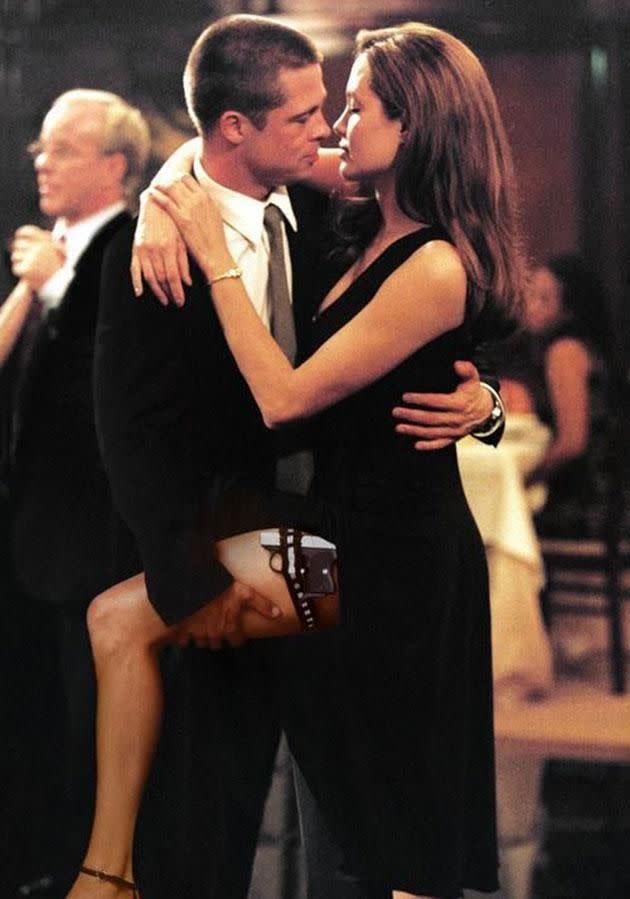 There was denying the chemistry between Brad and Ange in Mr. & Mrs Smith. Source: 20th Century Fox