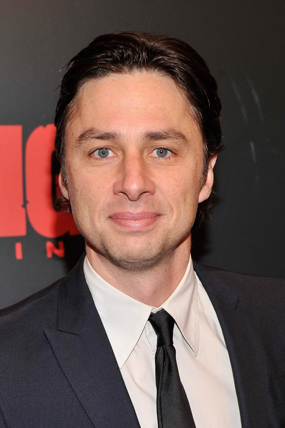 NEW YORK, NY - DECEMBER 11: Zach Braff attends a screening of "Django Unchained" hosted by The Weinstein Company with The Hollywood Reporter, Samsung Galaxy and The Cinema Society at Ziegfeld Theater on December 11, 2012 in New York City. (Photo by Stephen Lovekin/Getty Images)