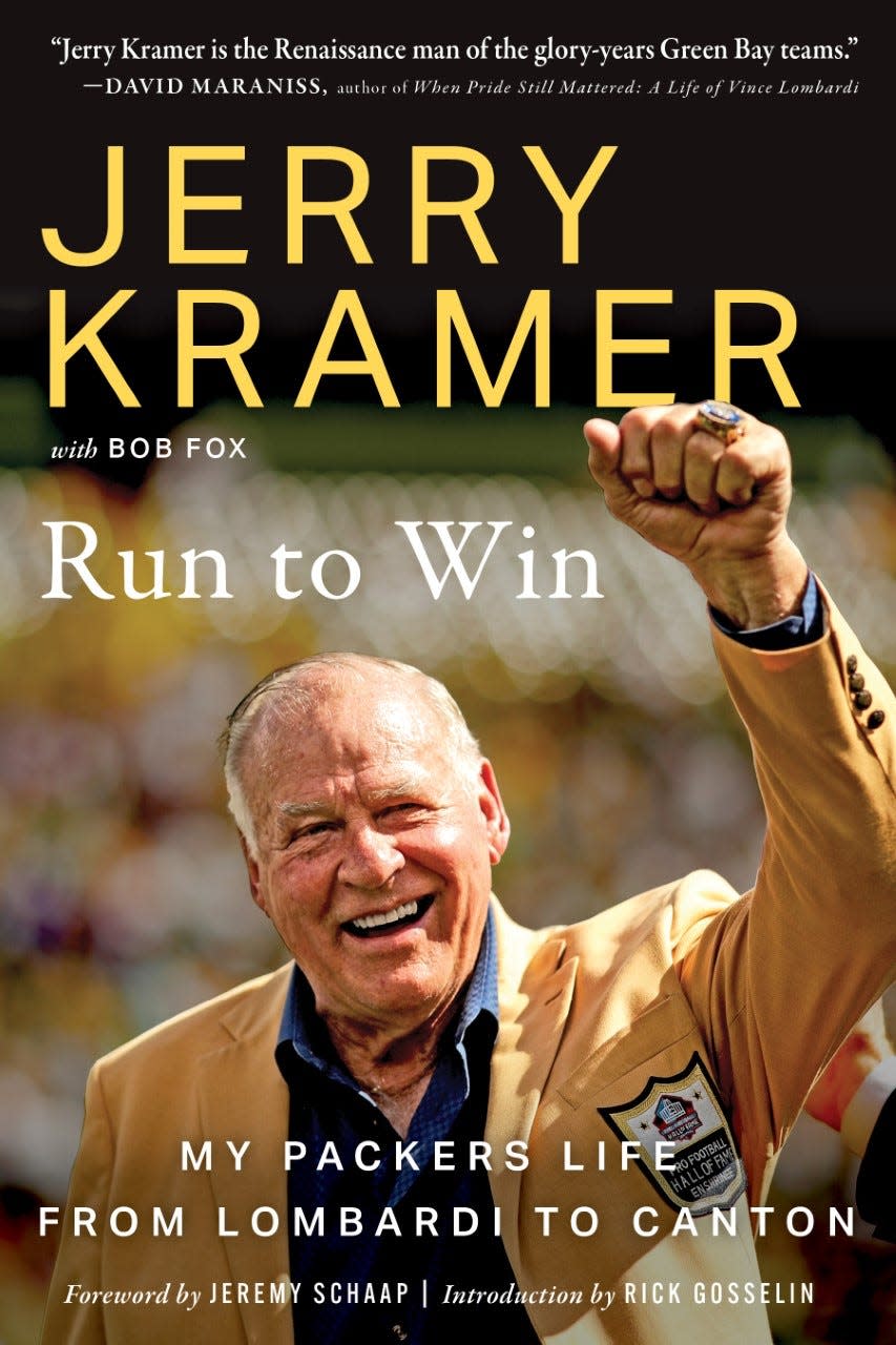 The cover of a new book by Jerry Kramer and Bob Fox.