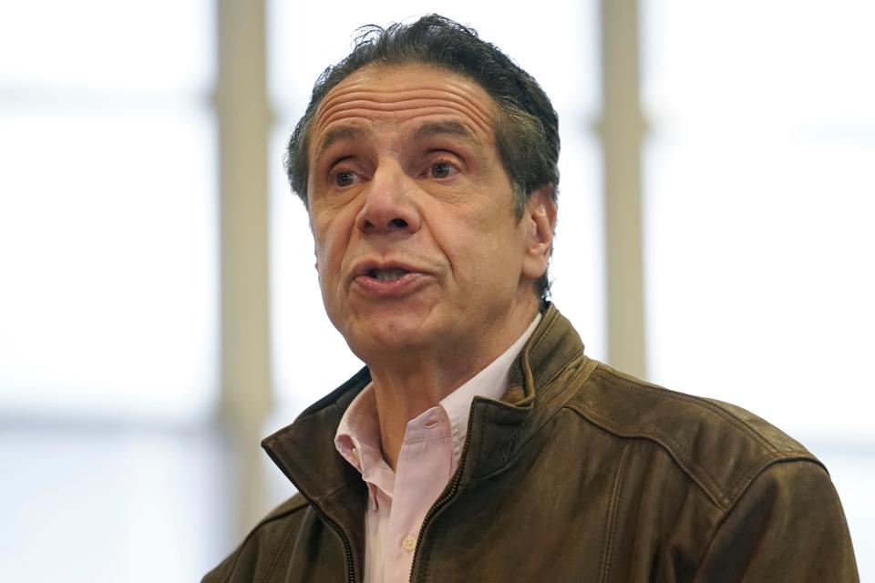 El gobernador de Nueva York Andrew Cuomo.. (Photo by Seth Wenig / POOL / AFP) (Photo by SETH WENIG/POOL/AFP via Getty Images)