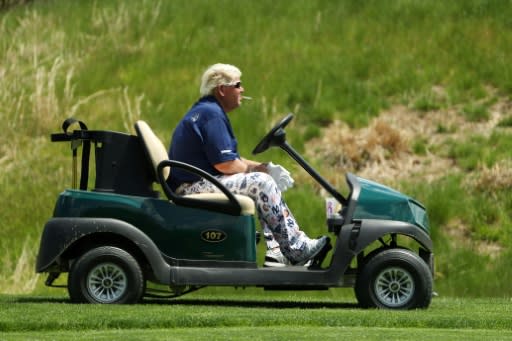 John Daly became the first golfer since 2012 to use a cart in a major tournament in Thursday's opening round of the PGA Championship at Bethpage Black