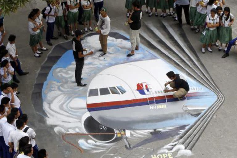 El avión de Malaysia Airlines se perdió en vuelo el 8 de marzo de 2014 en el océano Índico