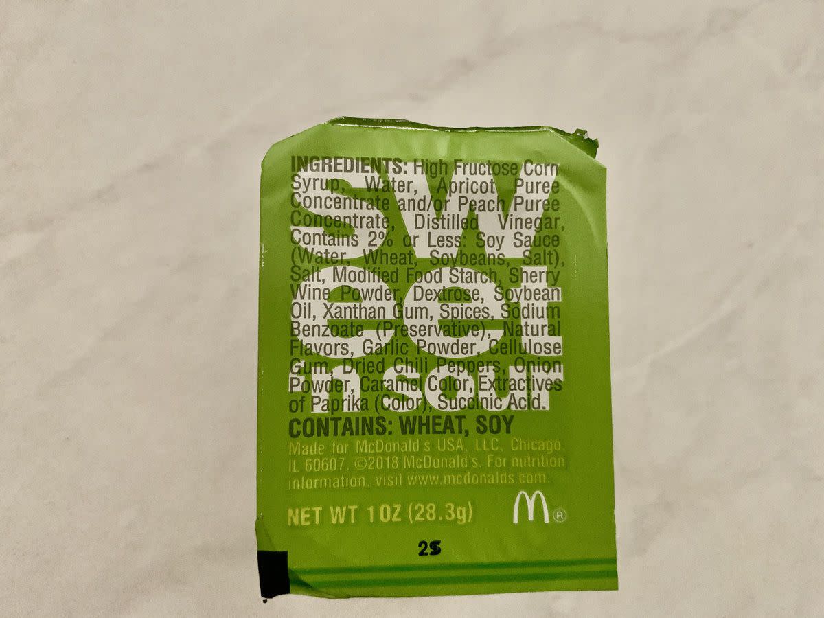 McDonald's Sweet&Sour sauce