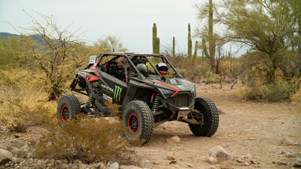 A Polaris RZR Pro R side-by-side in Baja California, Mexico.