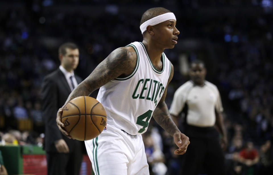 Isaiah Thomas’ season ended in the Eastern Conference finals last season. (AP)