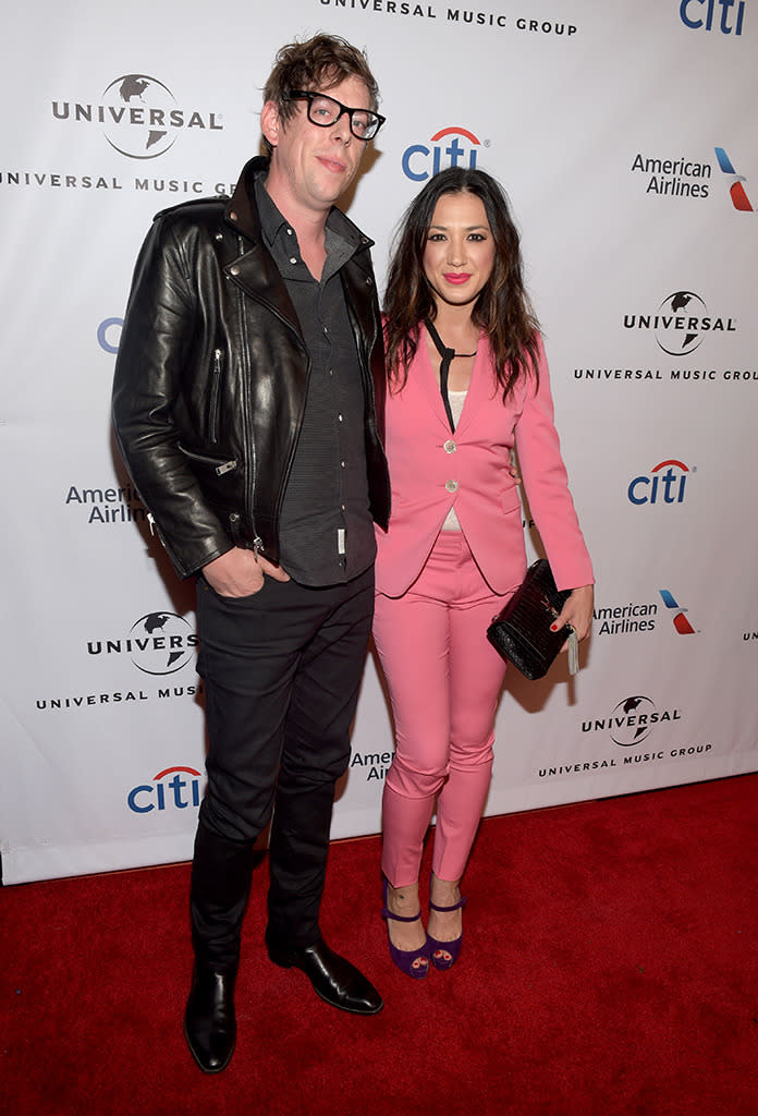 Patrick Carney of The Black Keys and Michelle Branch attend Universal Music Group’s 2016 Grammy afterparty at The Theatre at Ace Hotel. (Jason Kempin/Getty Images)