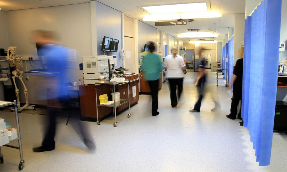 Hospital corridor.