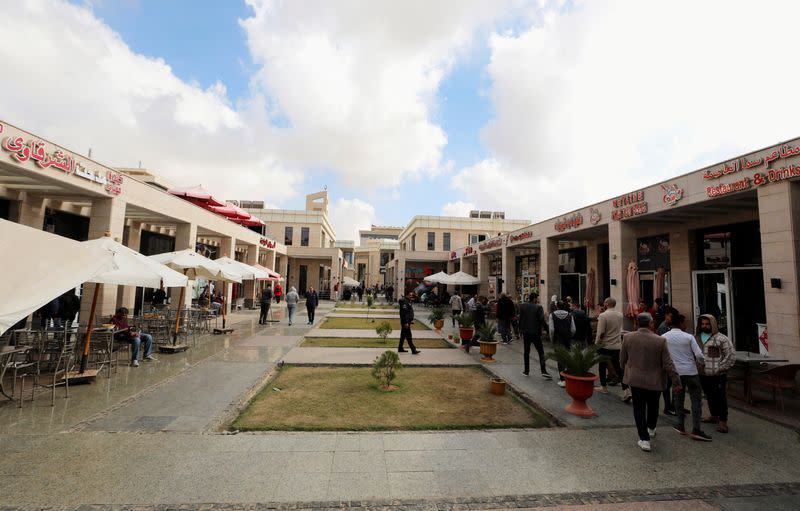 FILE PHOTO: A general view of shops in the New Administrative Capital (NAC) east of Cairo