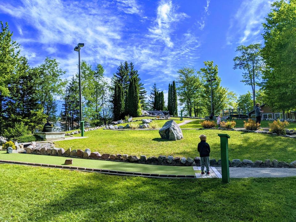 Miners Falls miniature golf course in Munising.