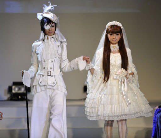 Models display creations by Vantan Design Institute students at Japan Fashion Week. Over the last 20 years, the Lolita style has developed into a broad range of subdivisions, taking on elements of the Gothic to the pseudo-holy