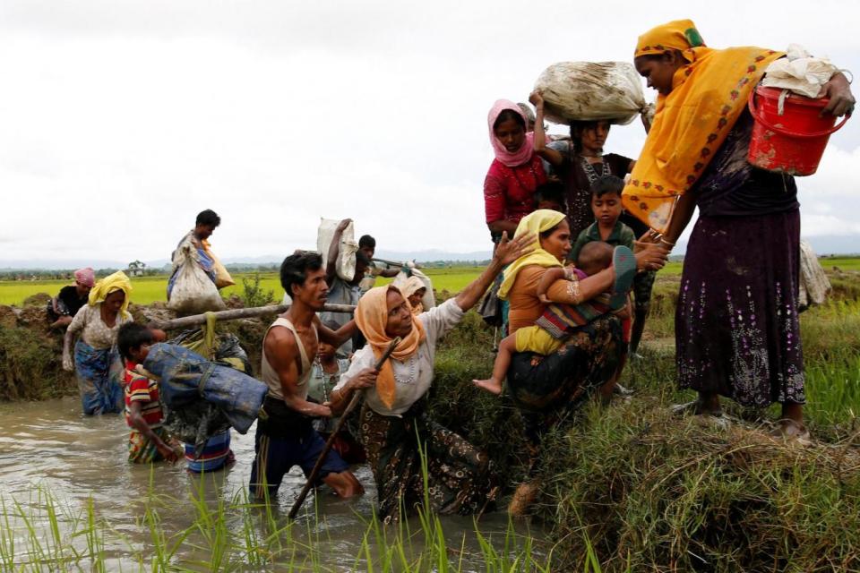 Rohingya: an estimated 400,000 have fled across the border (REUTERS)