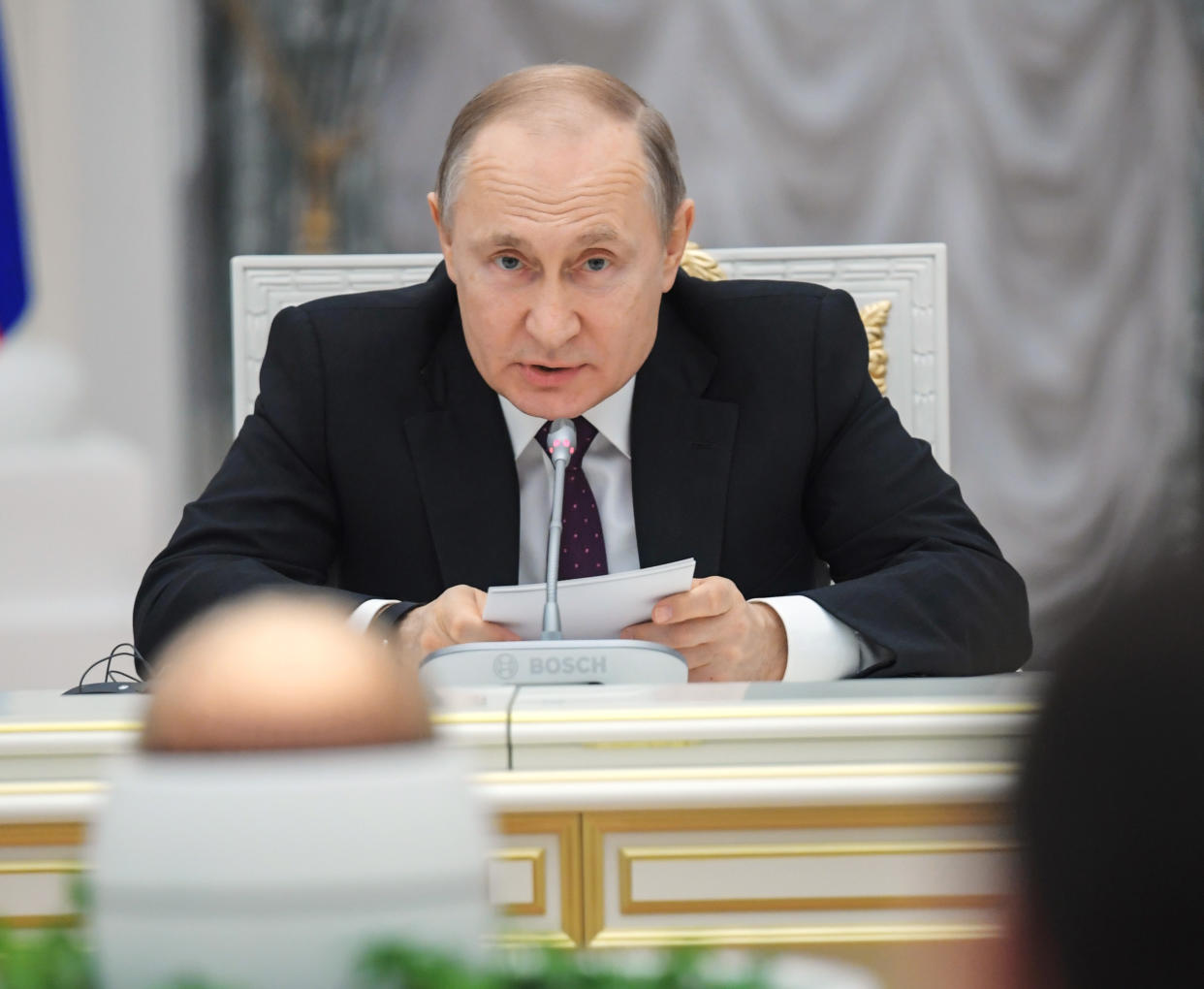 In December Putin warned that the threat of nuclear war should not be underestimated. (GETTY)