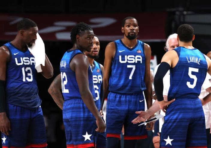 Tokyo, Japan, Sunday, July 25, 2021 - Men&#39;s Basketball, USA vs. France.