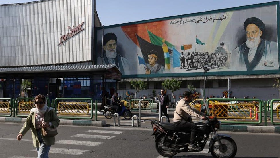 A mural in Tehran