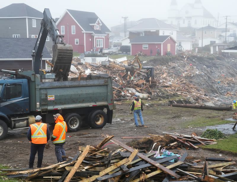 Aftermath of Hurricane Fiona in Newfoundland