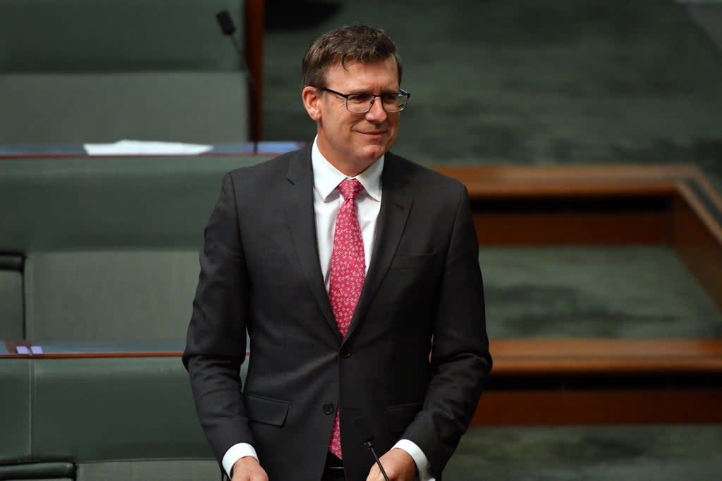 Australian education minister Alan Tudge at a recent parliamentary session  (Reuters)