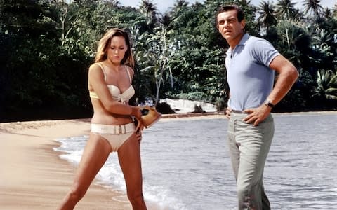 Ursula Andress and Sean Connery appeared in Jamaica for Dr No in 1962 - Credit: &nbsp;Film Stills