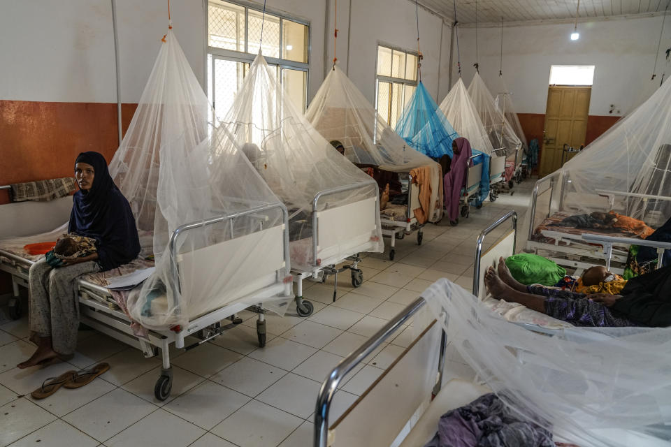 The severe acute malnutrition ward in the Baidoa regional hospital. (Giles Clarke)