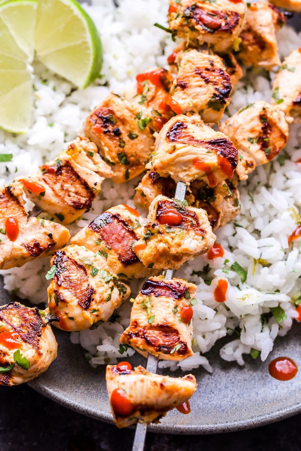 Coconut Lime Chicken Skewers