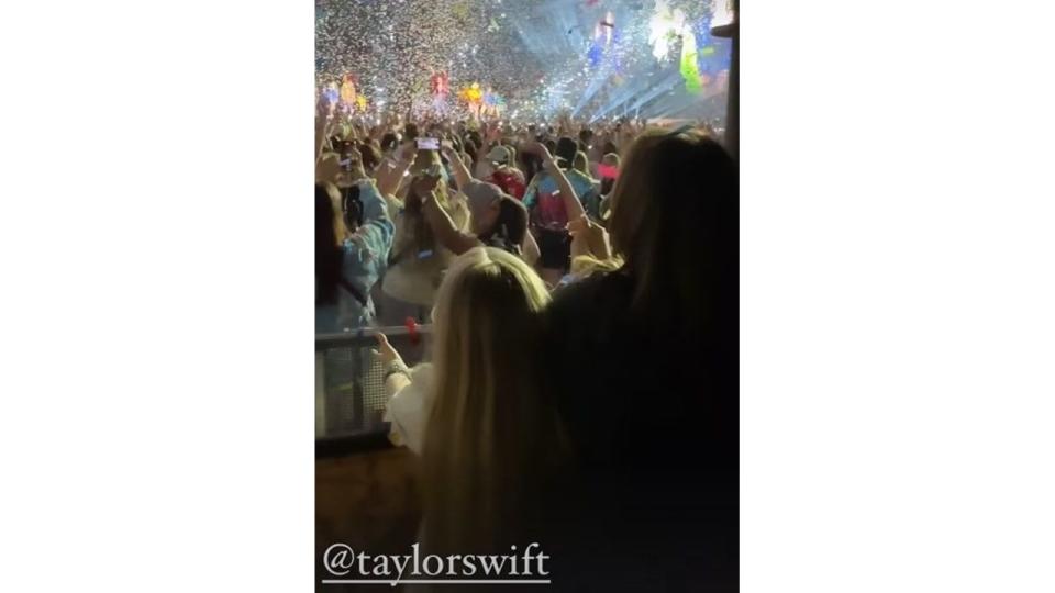Emma Bunton's children Tate and Beau watching Taylor Swift at Wembley Arena 
