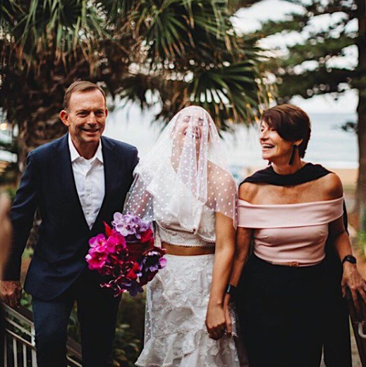 The fitness fanatic shocked fans last year after getting engaged to her now husband Sam Lock after just two weeks of dating. The pair married three months later, with her famous dad walking her down the aisle. Source: Instagram/Frances Loch
