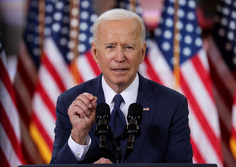 U.S. President Biden holds infrstructure event at Carpenters Pittsburgh Training Center in Pittsburgh, Pennsylvania