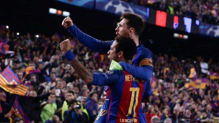 El día de la remontada de Barcelona a PSG Lionel Messi y Neymar fueron los grandes responsables