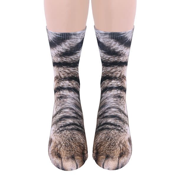 Animal Paw Crew Socks